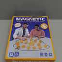 Upgraded Yellow Magnet Chess Game with Adjustable String, 20-Piece Large Magnet Stone, Party Travel Desktop Strategy Game for Children and Adults