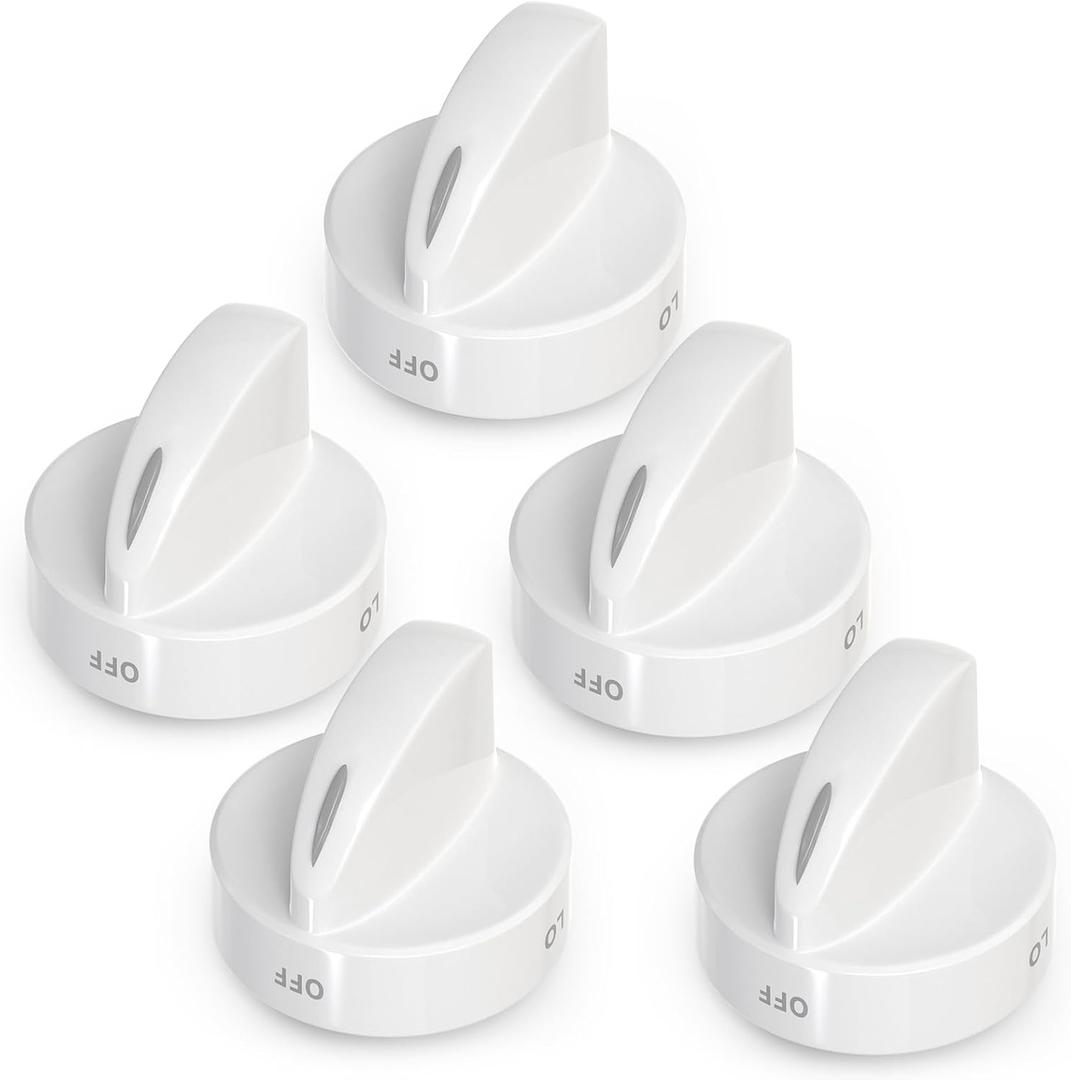 5PCS 316442512 Gas Stove Knob Replacement, Gas Oven Range Control Assembly, Compatible with Kenmore, Frigidaire, Sears Burner