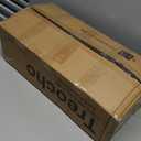 Treocho Wood Wall Cabinet, Bathroom Medicine Cabinet Storage with Doors and Adjustable Shelf, Rustic Cabinet Wall Mounted for Bathroom, Livingroom, Kitchen, Cupboard, Reddish Brown