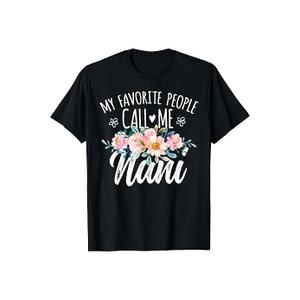 My Favorite People Call Me Noni Floral Birthday Noni Small Black Women T-shirt,  XL