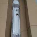 LazBlinds No Tools No Drill Cordless Roman Shades for Windows, Blackout Thermal Insulated UV Blocking Window Blinds, Room Darkening Fabric Blinds for Indoor Windows, 20'' W x 64'' H, White-Grey