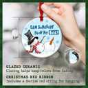 10 x Funny Snowman Christmas Ornament 2025 - Hilarious Holiday Tree Decoration, Gift for Friends, Funny Office Xmas Decor, White Elephant Gift Idea for Men & Women