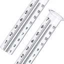 7" Capacity Rain Gauge Glass Replacement Tube with Lid Design for Yard Garden Outdoor Home (2)