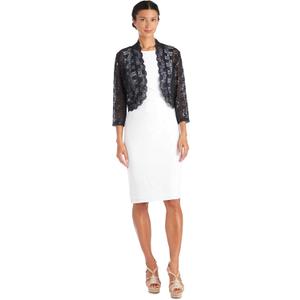 R&M Richards Women's Formal Bolero (Navy), XL
