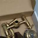 GGStudy Wall Mounted Kitchen & Bathroom Sink Faucet With Double Cross Handle Antique Brass Finish