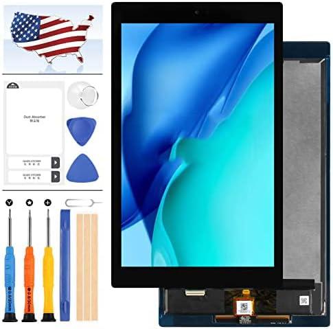 Screen Replacement for Amazon Fire HD 10 HD10 2019 9th Gen M2V3R5 LCD Display Touch Screen Digitizer Assembly Matrrix Full Glass Panel Lens Kits with Free Repair Tools (Black)