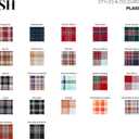 2 x Solino Home Table Runner 90 Inches Long - 100% Pure Linen Marseille Plaid Black Table Runner 14 x 90 Inch for Dining