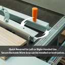 BMTURNING Table Saw Tapering Jig for Angle Cutting, Lightweight Aluminum Rails and Laser Engraved Scale, 15 Degrees of Taper, for Table Saw and Bandsaw.