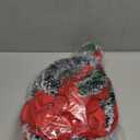 12 Pcs Christmas Kitchen Cabinet Wreaths with Ribbon 3.94 Inch Mini Christmas Wreath Small Kitchen Xmas Decor for Window Door(Red,Snowy Style)