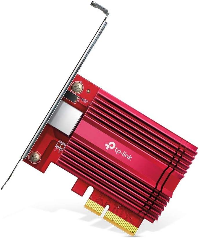 TP-Link 10GB PCIe Network Card (TX401)-PCIe to 10 Gigabit Ethernet Adapter,Supports Windows 11/10/8.1/8/7, Servers 2019/2016/2012 R2, and Linux, Including a CAT6A Cable