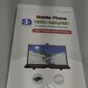 14 Inch Smartphone Screen Magnifier 3D HD Foldable Amplifier Phone Stand with Adjustable Angle Gift for Mom Dad Family Portable Universal Enlarger Movies Gaming Video