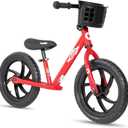 JOYSTAR 12/14 Inch Kids Balance Bike for 18months-5 Years Old Boys Girls, Lightweight Toddler Balance Bikes with Footrest and Handlebar Basket or Doll Seat, 14 Inch Wheels