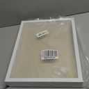 11x14 Shadow Box Display Case with Tempered Glass, White Wooden Large Memory Shadow Box Frame with Soft Linen Back