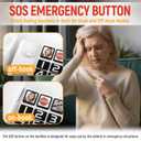 Uvital Large Button Phones for Seniors, White Corded Landline Phone with 3 One-Touch Dialing Big Buttons, Hands-Free, Loud Ringer, Adjustable Volume, Easy for Visually Impaired Telephone for Seniors