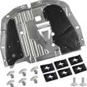 for Honda Civic 2016 2017 2018 2019 2020 2021 Engine Splash Guard Under Car Shield Cover Board MPN 74110-TBA-A00 90674-TY2-A01 (Black)