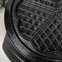 Mueller Heart 5 Waffle Maker, Waffle Iron, Adjustable Browning Control & Nonstick, Cool Touch Handle, Easy to Clean, Small Kitchen Appliances