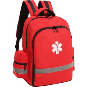 First Aid Backpack Bags for School Empty Medicine Bag for Trauma Medical Safety Backpack for Travelling Red Emergency Bag for Nurse, Paramedic, EMT