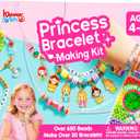 JOVA Klever Kits Princess Bracelet Making Kit, Jewelry Making Kit, Bracelets for Girls, Crafts for Kids, 4 Year Old Girl Birthday Gifts, Over 650 Beads, Make 30+ Designs