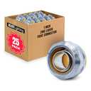 SELECT 25 Pack Lighting Zinc Liquid Tight Straight Connector, 1 Inch Electrical Connectors, Conduit Fittings, Safe and Rust Resistant