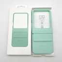 JIASHM for Samsung Galaxy Z Flip 6 Leather Phone Case Luxury Soft Touch Full Protective Cover for Flip6 Flip6 Shell(for Galaxy Z Flip6/ Mint Green