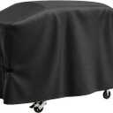 BEOTBRMI Grill Cover for Outdoor Grill, Griddle Cover for Blackstone 28" Griddle, Waterproof, AntiUV 5483 BBQ Grill Cover with Air Vent and ClickClose Straps, 2 Burner Flat Top Gas Grill Cover