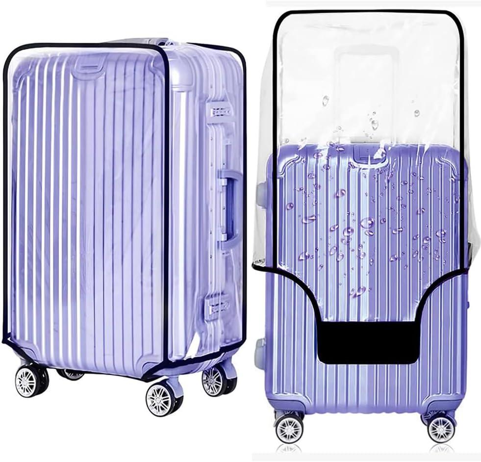 Clear PVC Suitcase Cover  0.4mm Thick 20 Inch Luggage Cover, Luggage Covers for Suitcase TSA Approved, Luggage Protective Cover for 20" Wheeled Suitcase