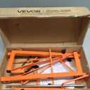 VEVOR Cable Dispenser, Floor or Stud Mounted, Wire Spool Rack, Portable Wire Rack Dispenser with Anti-Slip Metal Handle for Wiring Transport, Swivel Eyelet, for Electrical, Industrial and Retail Use