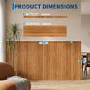 Garvee Wood Grain Wainscoting Wall Panel Kit,8PCS 38.58"*9.84" PS Decorative Accent Wall Panel for Kitchen Living Room Hallway Home Decor Covers 21sq.ft