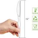 POSATE Clear Knives, Heavy-Duty Crystal (100 Knives)