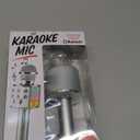 Wireless Bluetooth Karaoke Microphone Portable Handheld Mic Speaker 3-in-1 for All Smartphones Gifts Silver