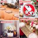 Yinder Set of 12 Antique Charger Plates 13 Inch Plastic Vintage Plate Chargers Decorative Embossed Chargers Engraved Baroque Rim Elegant Tableware Decoration for Dinner Table Wedding (Rose Gold)