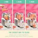 Ninja SLUSHi XL Smart Frozen Drink Maker & Slushi Machine | With SlushAssist Technology |128 oz. Capacity | Sodas, Margaritas, Frappes, Milkshakes & More | Crema | FS601BR