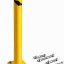 Crowd Control Warehouse Trafford 42-Inch Steel Bollard, Yellow
