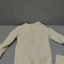 SUUKSESS Women Long Sleeve Ribbed Seamless Jumpsuit Sexy Zip up Front Workout One Piece Bodycon Jumpsuit Romper (Beige, XS)