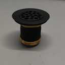 Westbrass Grid Basket Style Bar Sink Strainer, Matte Black, D2181-62