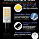 G4 LED Light Bulb,Bi-pin T3 JC Type Dimmable, AC 100-130V,600LM, 6W,50-60W Halogen Equivalent, 4000K Natural White LED Lamp,4-Pack