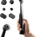 HOTO Wand Cordless Spin Scrubber, Electric Rechargeble Grout Cleaning Brush, IPX7 Waterproof Bathroom Scrubber, 12 Replaceable Brush Heads Version Power Scrubber for Grout, Tiles, Corners, Crevices