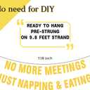 Pre-Strung Gold Glitter Retirement Banner,(No DIY)Funny Retirement Party Decorations,"NO MORE MEETINGS,JUST NAPPING & EATING"farewell banner,Party Supplies, Gifts and Decorations