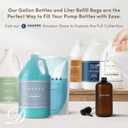 Amber Plastic Bottle | Refillable Wall Mount Liquid Soap Dispenser | 16 oz Hand Soap and Lotion for Every Bathroom | 2 Bottles