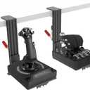 Hikig 2 Pack Desk Mount for Flight Sim Hand-Controller Compatible with Logitech X52 X56 Hotas, Thrustmaster HOTAS Warthog, T.16000M FCS, T.Flight, SimTask Farmstick, Sol-R1, Sol-R2, VKB, VPC, Winwing