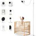 69" Adjustable Height Floor Stand for Hello Baby Monitor, Gooseneck Swivel Holder Mount with Stable Base for HelloBaby,Nanit Pro,Owlet, Motorola,VAVA,1/4 Thread Connection, Universal Monitor Mount