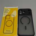 Thomo Magnetic for iPhone 17 Pro Max Case, [Compatible with Magsafe] [Full Camera Protection] Translucent Matte Military Grade Shockproof with Anti-Fingerprint Phone Cover 2025, Black