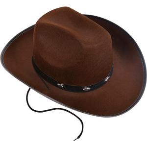 Kangaroo Mens Felt Cowboy Hat for Men Western Style Wide Brim Cowgirl Hat, Cowboy Costume Accessories for Men for Easter