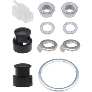 E-Bike Hub Motor Nuts Bike Safety Washers Electric Bicycle Wheel Lock Nuts Motor Axle Bolt Screw Full Set (M12 Shaft)
