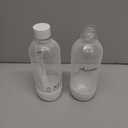 Soda Bottle, Suitable for Carbonated Water and Sparkling Water, BPA Free, Reusable and Filled Food Grade PET Plastic Made Soda Water Bottle (2 Pack, 1 Liter)