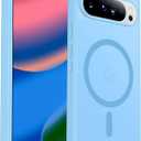 SPIDERCASE Magnetic for Google Pixel 10 Pro XL Case, Military Grade Drop Protection Slim Translucent Matte Shockproof Anti-Fingerprint Phone Case for Pixel 10 Pro XL,Light Blue