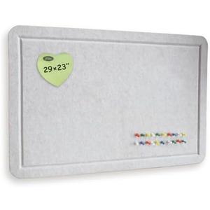 Feltor Cork Board Alternative, 29"x23" Felt Picture Board, Contains 1 Box of 20 Push Pins (Random Color), Better Home Wall Decoration Than Paper Bulletin Board Roll - Beige
