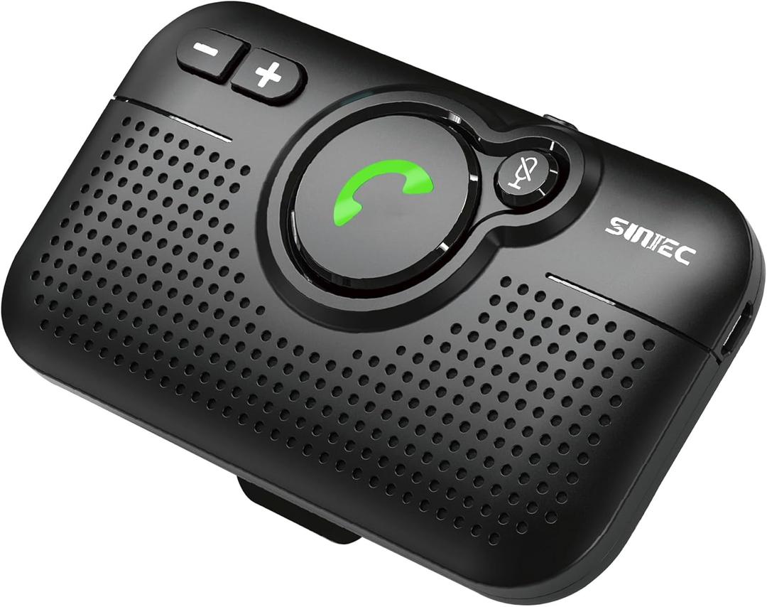Bluetooth manos libres para telfonos celulares con bluetooth 5.0, altavoz con sensor de movimiento, compatible con el asistente de voz Siri, con clip para visera, BC980P