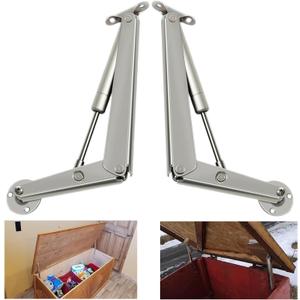 250N Heavy Duty Soft Close Lid Support Hinge, Chest Hinges Heavy Lid Hinges for Wooden Box Trunk Large Toy Box Hinges Soft Close Slow Lowering Support 80lbs/2pcs (Hingex)