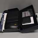 Foldable Keyboard and Mouse, Samsers KM08X Folding Bluetooth Keyboard Mouse Combo with Backlight, 2.4G + BT5.0 x 2, Full-Size Travel Keyboard & Portable Wireless Mouse for Windows iOS Mac OS Android (Graphite - Backlit)